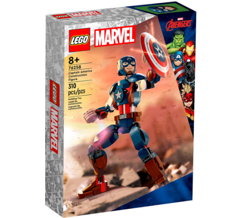  lego marvel 76258 Конструктор "Капитан Америки" (310дет.)