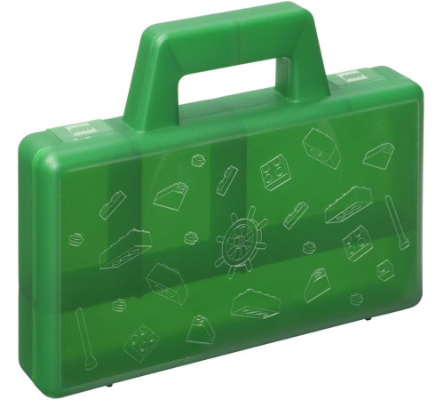  lego valiză portabilă pentru sortare piese (verde)