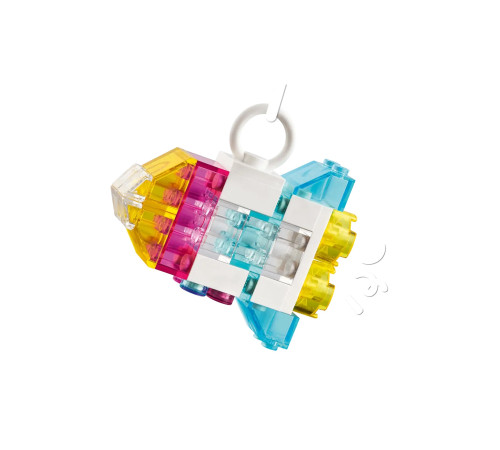 lego classic 11040 constructor "cutie magică cu blocuri transparente" (340 el.)