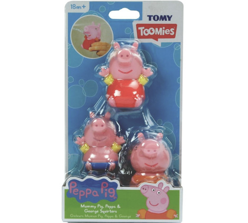  tomy Набор игрушки для купания - брызгалки peppa pig e73158 33283