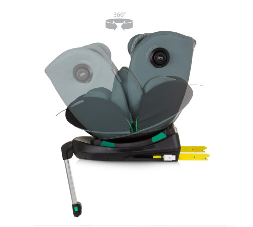 chipolino scaun auto "i-size isofix olimpus" stkol02404pg (40-150 cm.) verde