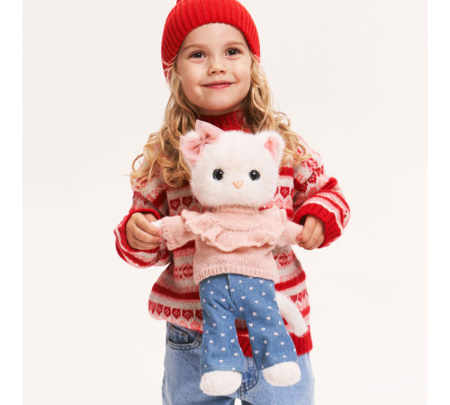 orange toys lk01/01 jucărie de pluș "lucky sophie: denim hearts" (38 cm)