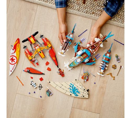 lego ninjago 71748 Конструктор "Морская битва на катамаране" (780 дет.)