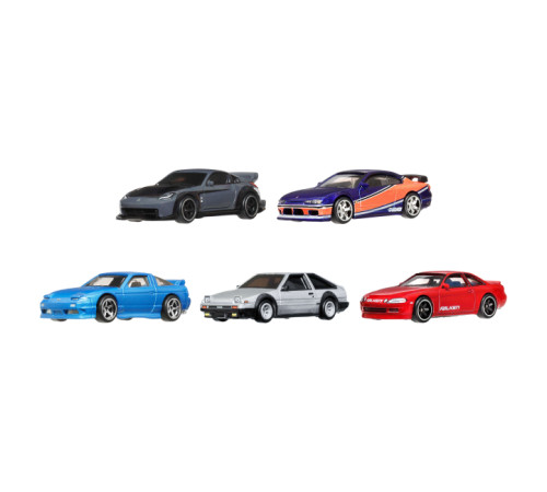 hot wheels jfl99 set de mașini de bază "fast and furious" tokyo drift (5 buc.)