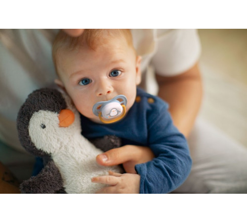 avent scf080/05 Пустышка силиконовая ultra air "animal" (0-6 м.) 2 шт.