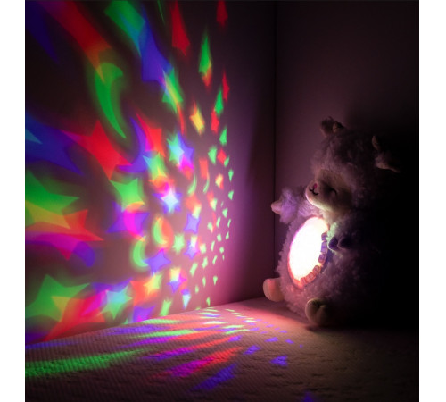 chipolino pil02506lamb jucărie de pluș cu proiector și muzică "miel"