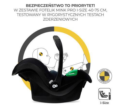 kinderkraft Коляска 3-в-1 esme бежевый
