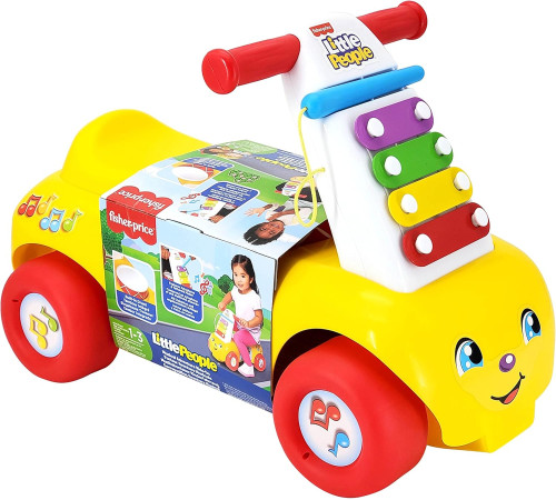  fisher-price 505564 mașinuță cu tobă și xilofon "music adventure"