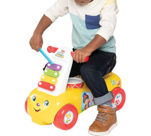  fisher-price 505564 mașinuță cu tobă și xilofon "music adventure"