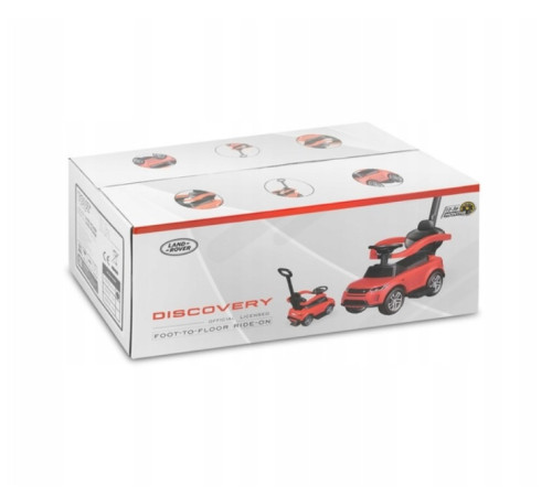 toyz-2601 Машина с ручкой "land rover" розовый