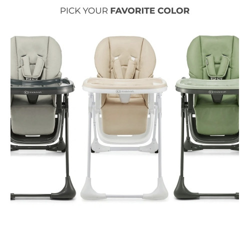 kinderkraft scaun pentru copii 2in1 tummie verde