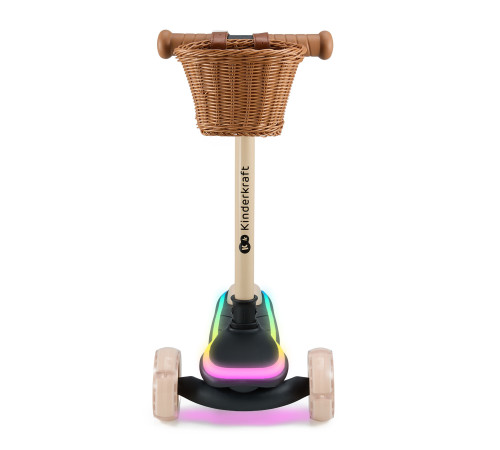 kinderkraft led trotinetă "raket" (bej)