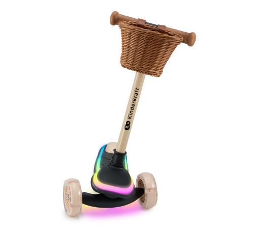 kinderkraft led trotinetă "raket" (bej)