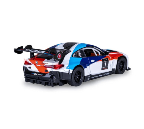 msz 68282a/2 mașinuță metalică bmw m4 gt3 (1:24) cu sunete și lumini