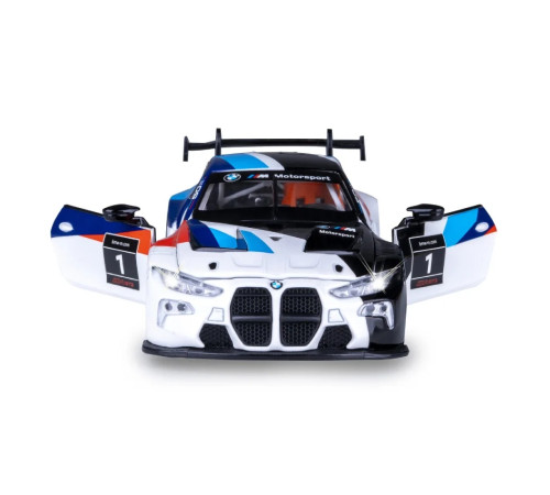 msz 68282a/2 mașinuță metalică bmw m4 gt3 (1:24) cu sunete și lumini