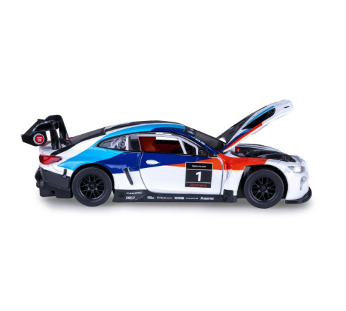 msz 68282a/2 mașinuță metalică bmw m4 gt3 (1:24) cu sunete și lumini