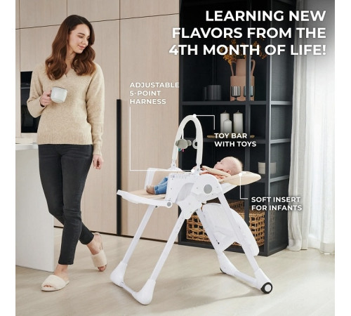 kinderkraft scaun pentru copii 2in1 tummie verde