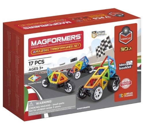  magformers 707019 Магнитный конструктор "amazing wheel set" (17 эл.)