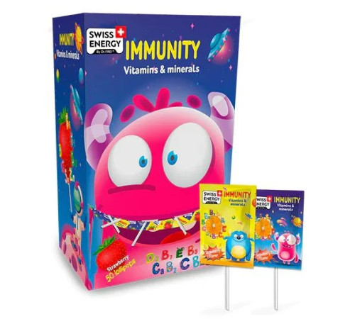  zein pharma Леденцы для детей "immunity vitamins and minerals" витамины" (6 г.) 1 шт.