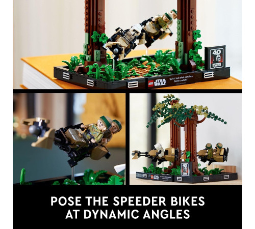 lego star wars 75353 constructor "diorama: endor speeder chase" (608 elт.)