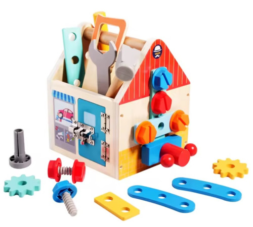op 201916781 jucarie montessori, set de unelte din lemn