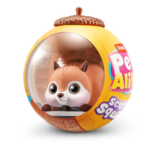  zuru pets alive 9565e jucarie interactiva  s1 "veverita cafenie"