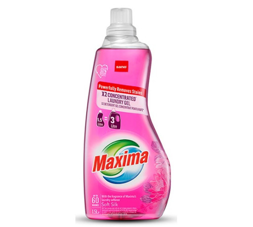 Бытовая химия в Молдове sano Гель для стирки концентрированный x2 "soft silk" (1,5 л) 992928