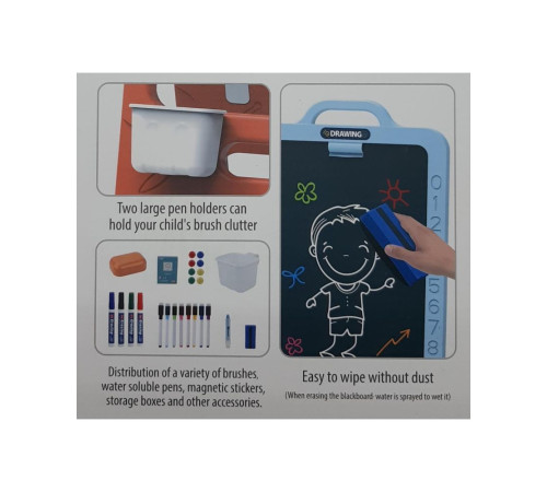 op 202139501 tabletă de desen cu două fețe și accesorii