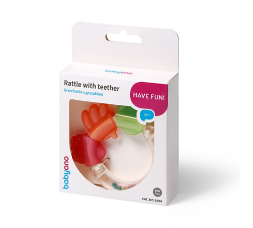 babyono-8699 Погремушка с прорезывателем 1594