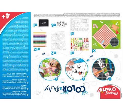 maped 907009 set de creativitate color&play "design my barbecue" 