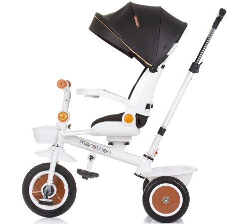chipolino trkmrt02402bw triciclu "marathon" black/white
