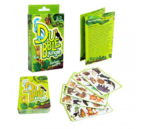 strateg leo 30345 Настольная игра "dubble jungle" (рус.)