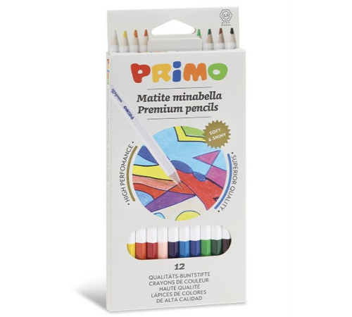  primo Карандаши minabella 12 цветов/ 3,8 мм