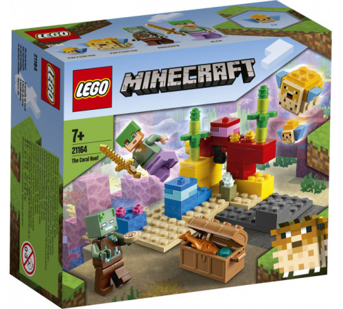 Детский магазин в Кишиневе в Молдове lego minecraft 21164 Конструктор "Коралловый риф (92 дет.)