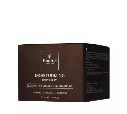 famirel men cremă hidratantă de zi pentru față cu struguri, vitaminele b 5 și d 3 (50 ml) 084871