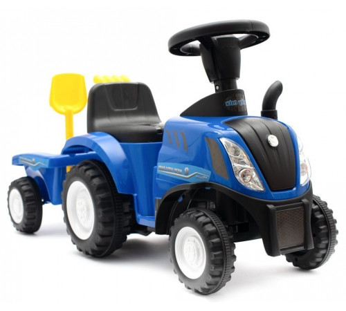  baby mix 45784 Толокар Трактор  с прицепом "new holland" синий