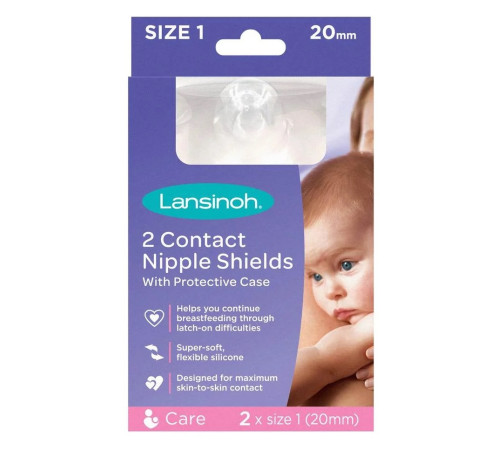 lansinoh 107137 protectoare pentru mameloane din silicon n1 (20 mm) 70193