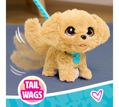 furreal friends 28162 cățeluș interactiv de pluș "wag-a-lots golden retriever"