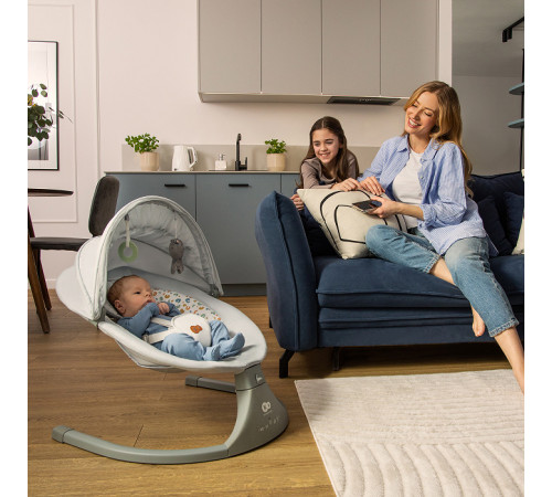 kinderkraft leagan electronic lumi 2 (p&acirc;nă la 9 kg.) dark grey