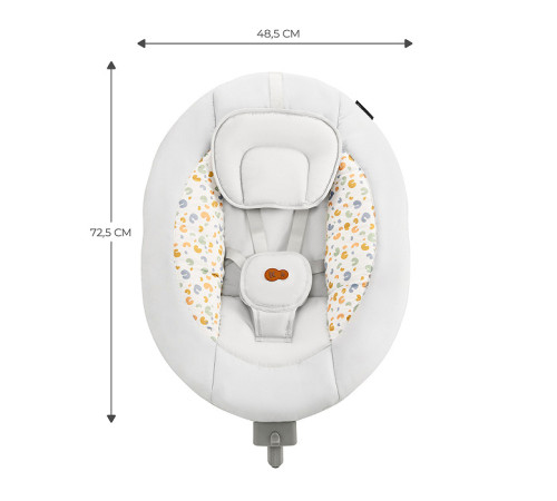 kinderkraft leagan electronic lumi 2 (p&acirc;nă la 9 kg.) dark grey