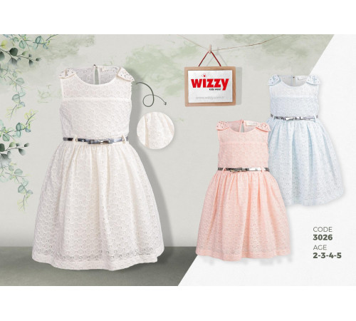 wizzy 3026 rochie (2-3-4-5 ani.) in sort.