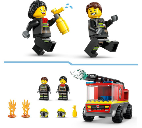 lego city 60463 constructor "camion de pompieri" (82 el.)