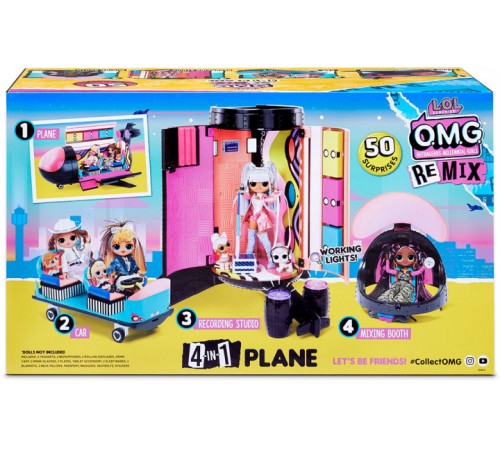 L.O.L. 571339 Игровой набор Surprise! серии Remix "Самолет" Детский магазин в Кишиневе в Молдове l.o.l. 571339 Игровой набор surprise! серии remix "Самолет"
