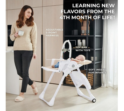  kinderkraft scaun pentru copii 2in1 tummie bej