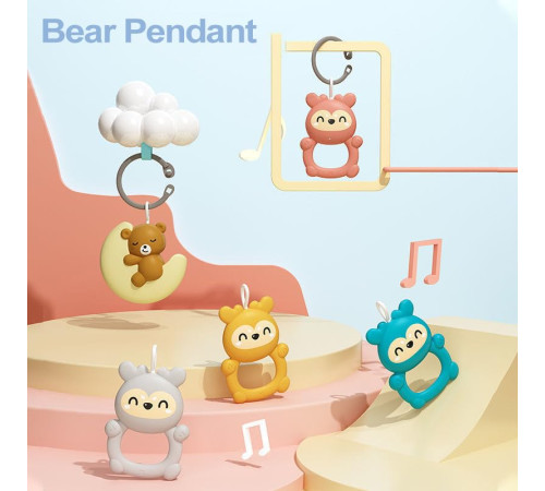 bibiin toys 698-93 covoraș educativ cu pian albastru