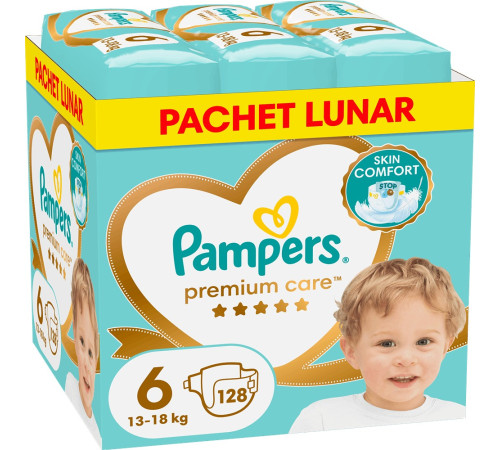 pampers premium care 6 (13-18 кг.) 128 шт.