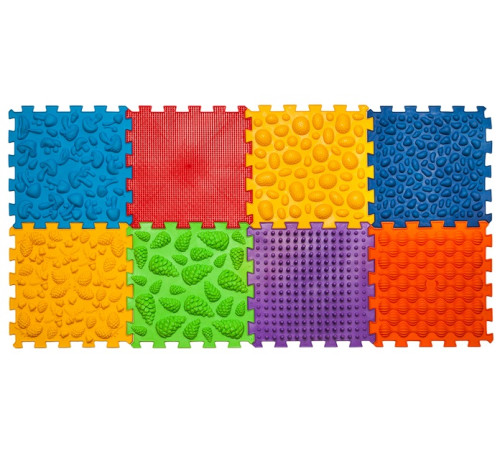 Детский магазин в Кишиневе в Молдове ortek 09224 Коврик-пазл ортопедический - массажный "mix" (8 эл.)