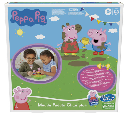 peppa pig f4262 joc de masă "peppa pig muddy puddles champion"