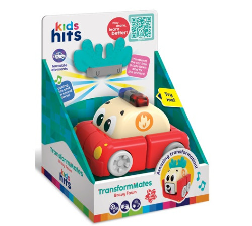 kids hits kh39/003 mașină de pompieri 2 în 1 "bravy fawn"
