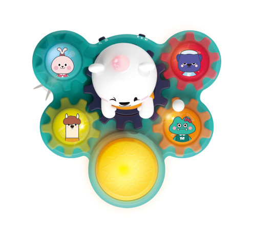 hola toys e8993 jucărie muzicală "tobă ursulet"